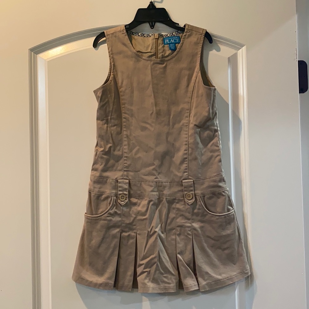 The Children’s Place Girls Stretchy Khaki Dress